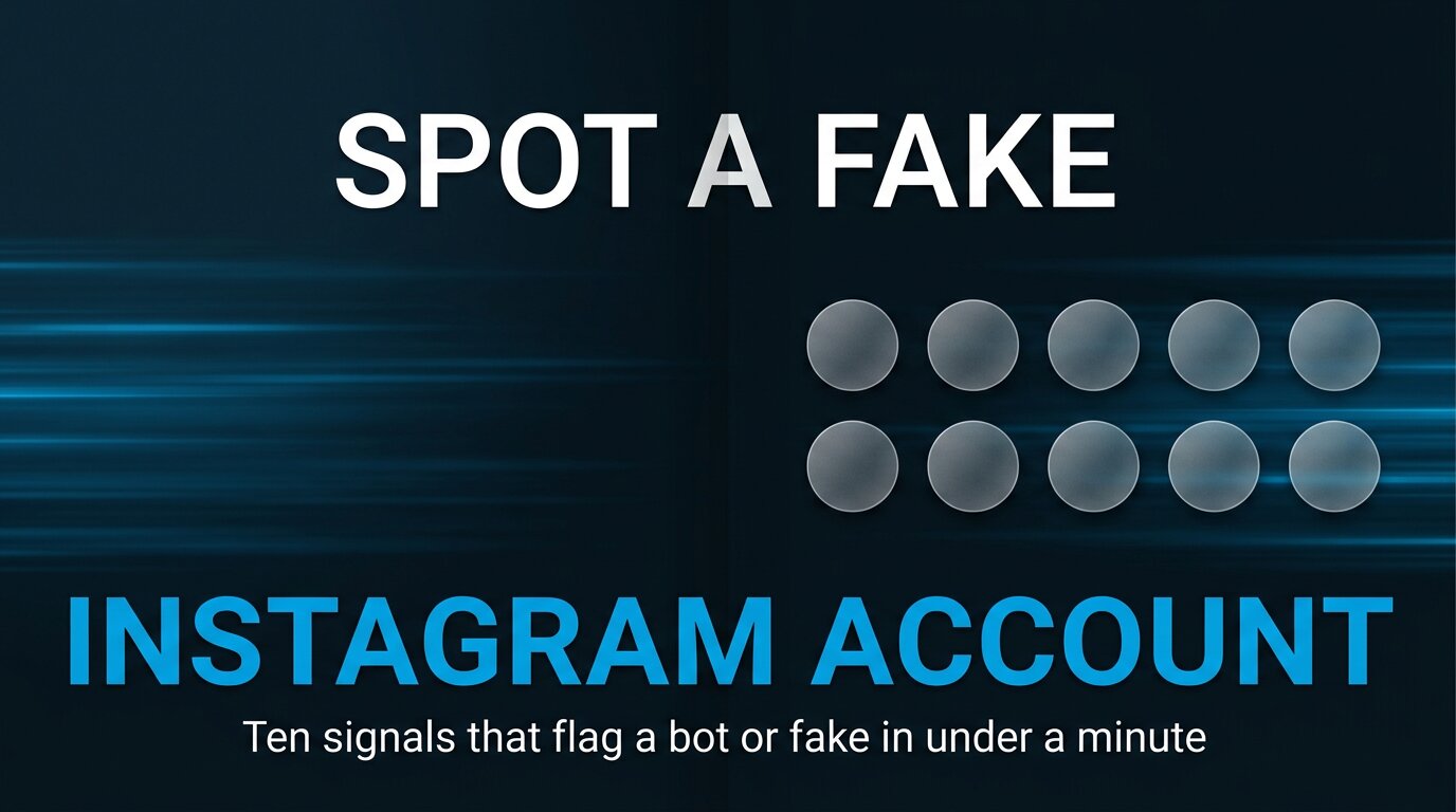 How to Spot a Fake Instagram Account (10-Signal Checklist)