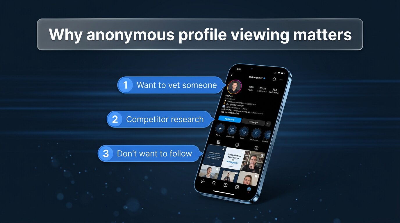 Three reasons anonymous profile viewing matters